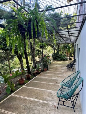 Standard Quadruple Room, Private Bathroom, Ground Floor | Terrace/patio