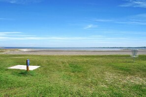 Sun-loungers, beach towels