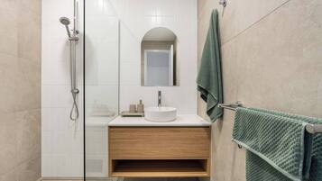 Hair dryer, towels