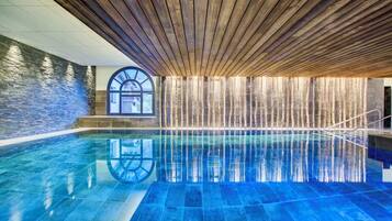 Indoor pool, a heated pool