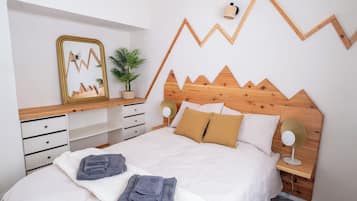 1 bedroom, iron/ironing board, travel crib, WiFi