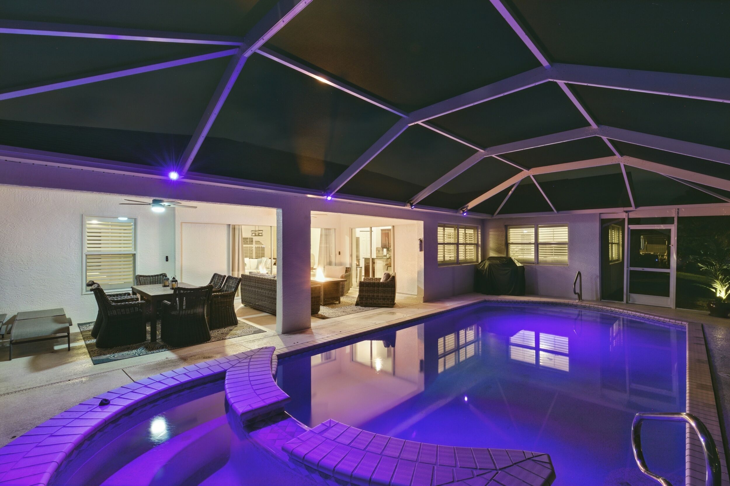 Una piscina riscaldata