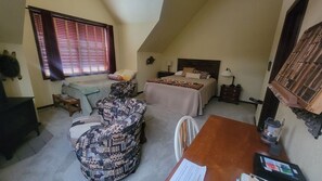 1 chambre, bureau, Wi-Fi, draps fournis