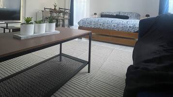 1 bedroom, iron/ironing board, travel crib, free WiFi