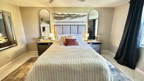 2 bedrooms, iron/ironing board, WiFi, bed sheets