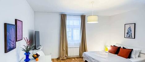 1 sovrum, strykjärn/strykbräda, resesäng och wi-fi