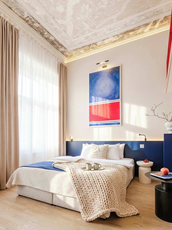 2 bedrooms, iron/ironing board, travel crib, WiFi