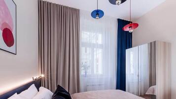 2 bedrooms, iron/ironing board, travel crib, WiFi