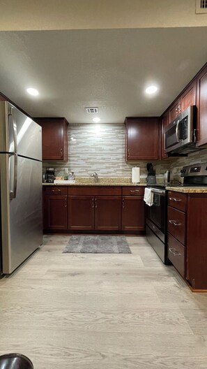 Microwave, oven, stovetop, dishwasher