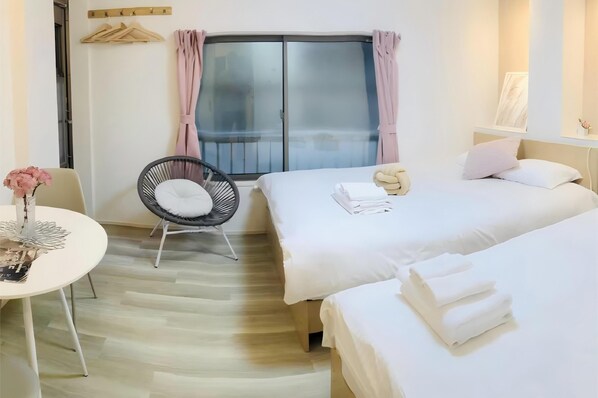 1 室のベッドルーム、WiFi、ベッドシーツ