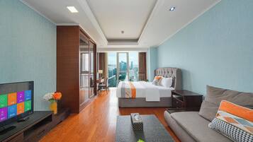 Executive-Apartment, 1 Queen-Bett, Stadtblick