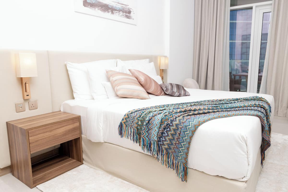 1 slaapkamer, een kluis op de kamer, gratis wifi, beddengoed