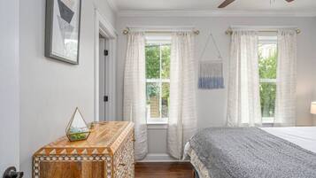 1 bedroom, iron/ironing board, travel crib, free WiFi