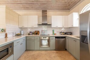 Fridge, microwave, oven, toaster