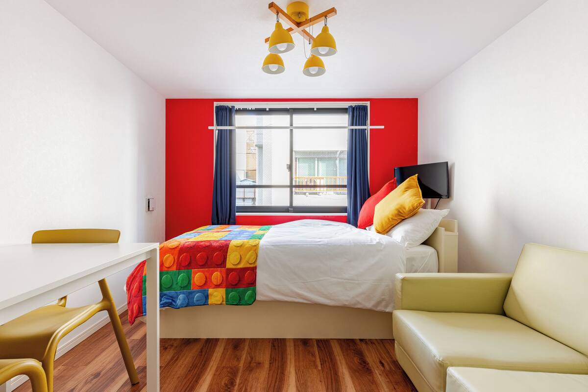 浅草橋 401 禁煙 | 1 室のベッドルーム、遮光カーテン、アイロン / アイロン台、WiFi (無料)