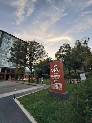 Façana frontal de l'allotjament