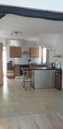 Renovated house with terrace next to the owners