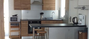 Renovated house with terrace next to the owners