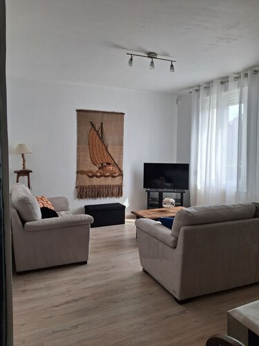 Renovated house with terrace next to the owners