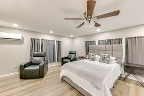 1 slaapkamer, een strijkplank/strijkijzer, wifi, beddengoed