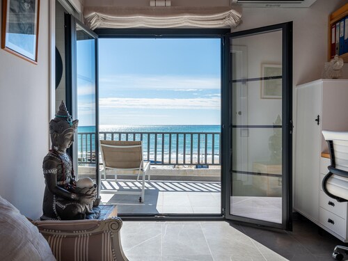 Beachfront House with Terrace