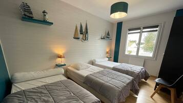 4 chambres, Wi-Fi gratuit, draps fournis