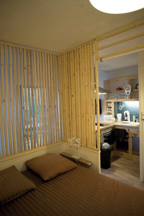 1 bedroom, iron/ironing board, free WiFi, bed sheets - T1 bis with small garden - Barbotan (Cazaubon)