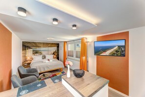 1 soverom, strykejern/-brett, reiseseng for barn og wi-fi (inkludert)