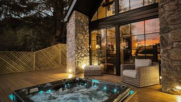 Cabaña superior | Terraza o patio