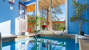 Indoor pool, a heated pool