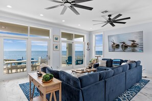 House, 3 Bedrooms | Living area | Smart TV - Ahh Da Sea - Waterfront, Backyard Ramp To Jetty & Laguna 3 Bedroom Home (South Padre Island)