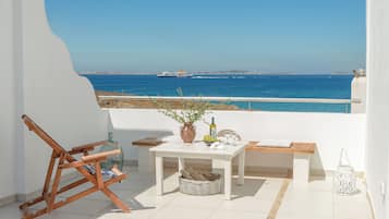 Deluxe-Studio, Meerblick | Terrasse/Patio