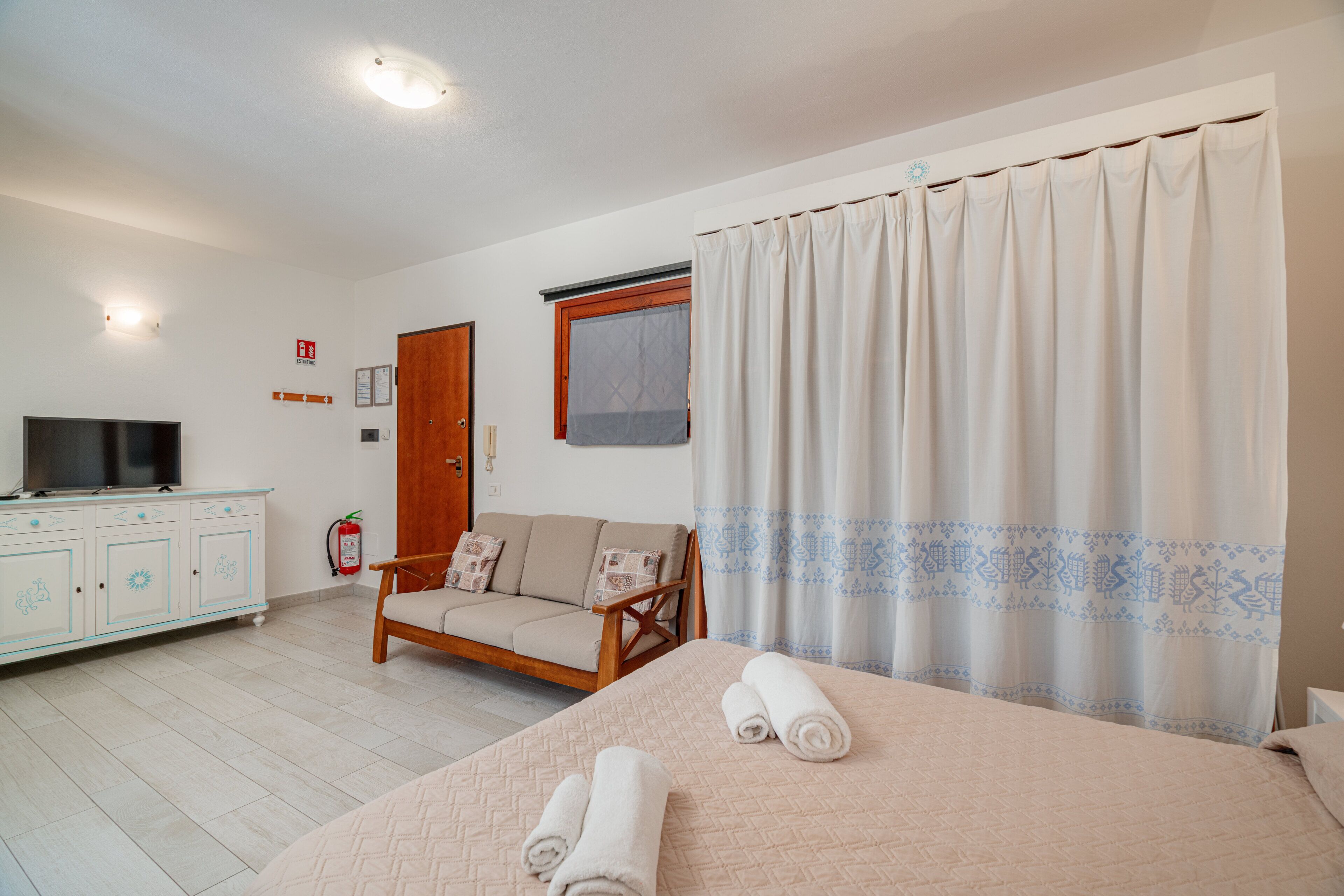 Classic Studio, 1 Double Bed, Balcony | Living area | Flat-screen TV