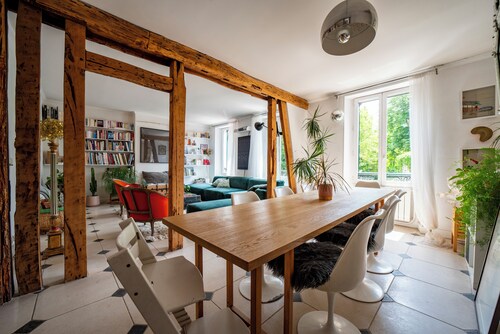 Maison d' Architecte Design 12pers Terrace and Courtyard Garden 25' from Paris Centre