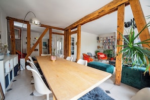 Dining - Maison d' Architecte Design 12pers Terrace and Courtyard Garden 25' from Paris Centre (Garches)
