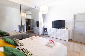 2 bedrooms, iron/ironing board, travel crib, WiFi