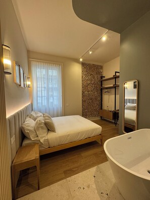 Chambre luxueuse double | Rideaux d’obscurcissement, système d’insonorisation
