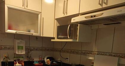 Room in an apartment ideal for resting and working
