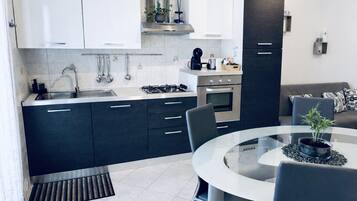 KĂŒhlschrank, Ofen, Herdplatte, GeschirrspĂŒler