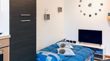 1 Schlafzimmer, Reisekinderbett, kostenloses WLAN, BettwÀsche