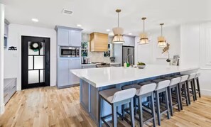 Microwave, oven, stovetop, dishwasher