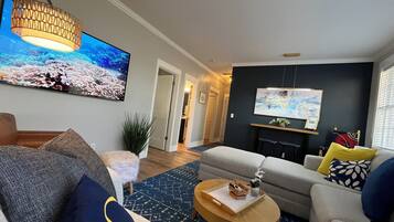 Smart TV, ping pong, books