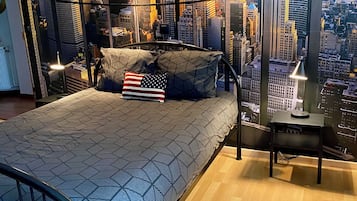 2 chambres, fer et planche à repasser, Wi-Fi, draps fournis
