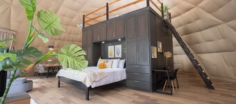 2-story Dome with pool, near Playa Organos beach, Isla Tortuga & Bioluminescence