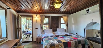 Casa de campo Confort, vistas al patio | 1 dormitorio, sábanas de algodón egipcio, ropa de cama de alta calidad