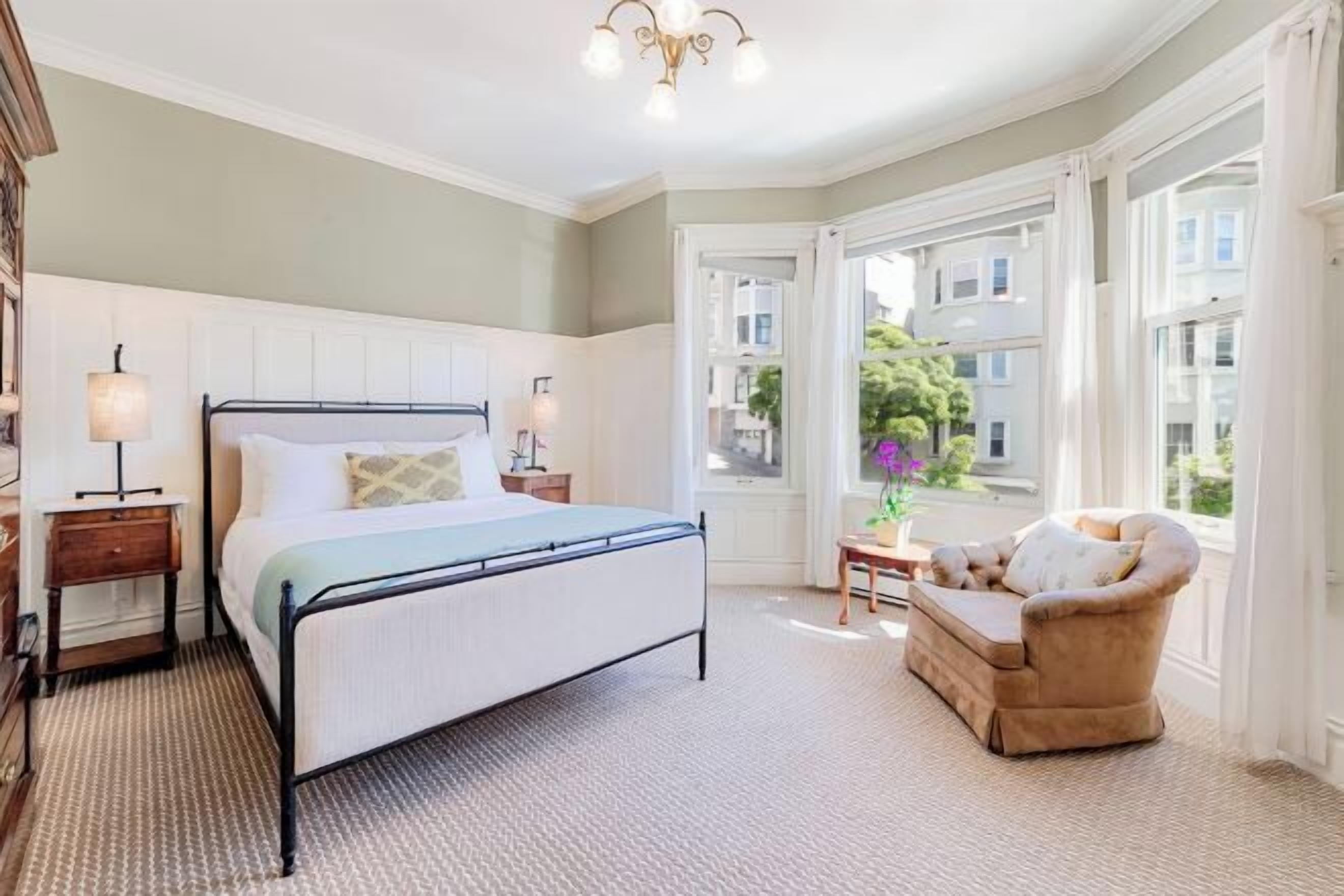 Premium bedding, individually decorated, individually furnished