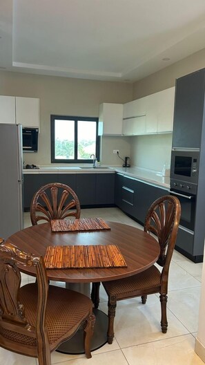 Luxury Apartment, 3 Bedrooms, Balcony, Ocean View | Private kitchen - Ocean Breeze Luxury Apartments (Brufut)