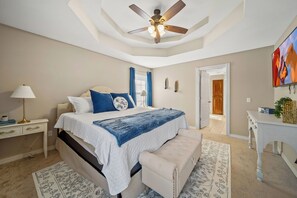 3 habitaciones, tabla de planchar con plancha, cuna de viaje y wifi