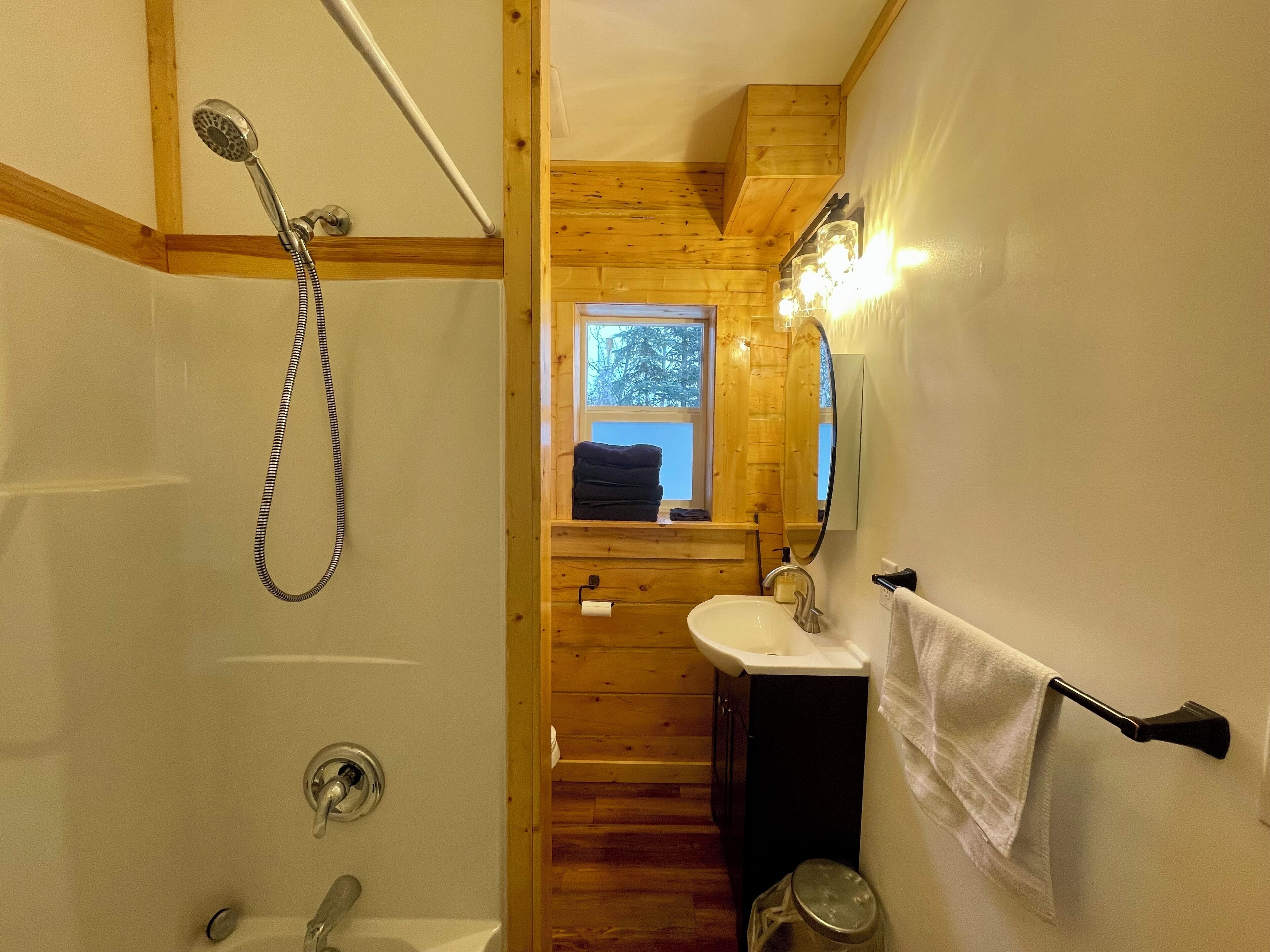 Towels, soap, toilet paper