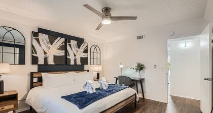 Modern King Suite Getaway | Sleeps 4 | Pool, Prkg